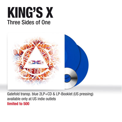 King's X - Three Sides Of One (Clear Blue) - HIFI Bodega