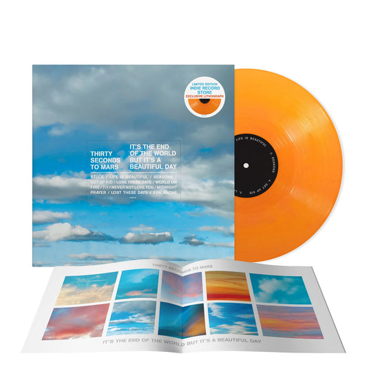 Thirty Seconds To Mars - It's The End Of The World But It's A Beautiful Day (Tangerine LP) (Alternate Cover) - HIFI Bodega